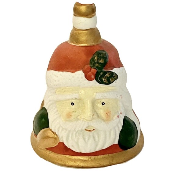 Hand Painted‎ Santa Claus Bell - Classic Santa 6" Decor Classic Christmas - Picture 2 of 5